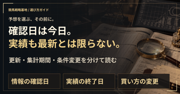 情報確認日と集計期間は、分けて読もう。の解説ビジュアル
