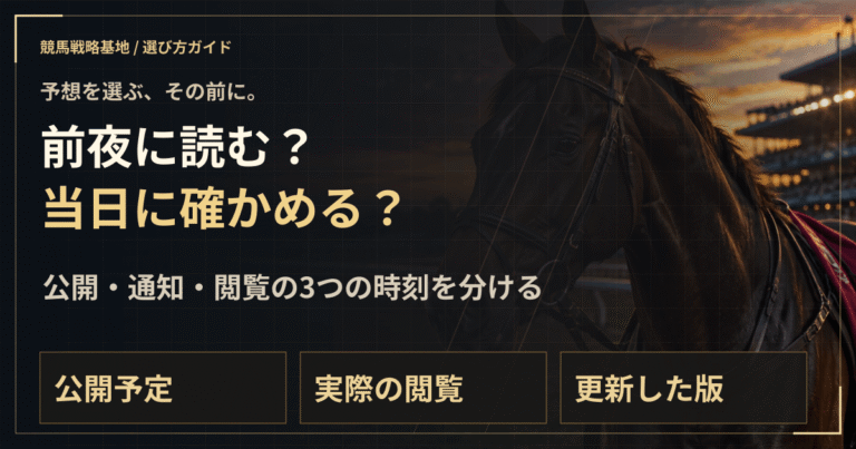 前夜公開と当日公開、どちらが自分に合う？の解説ビジュアル